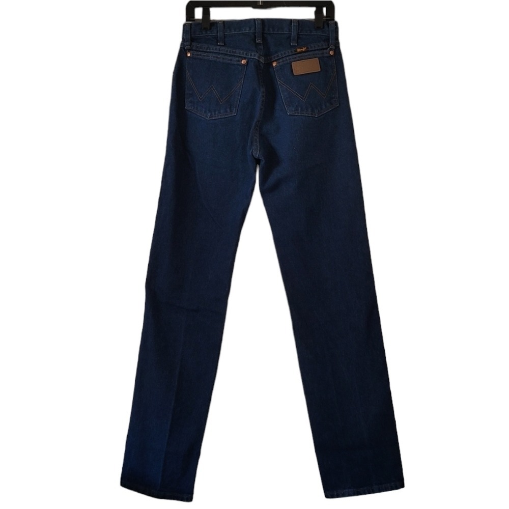 Wrangler Vintage Dark Wash 100% Cotton Boot Cut Jeans - Picture 5 of 7